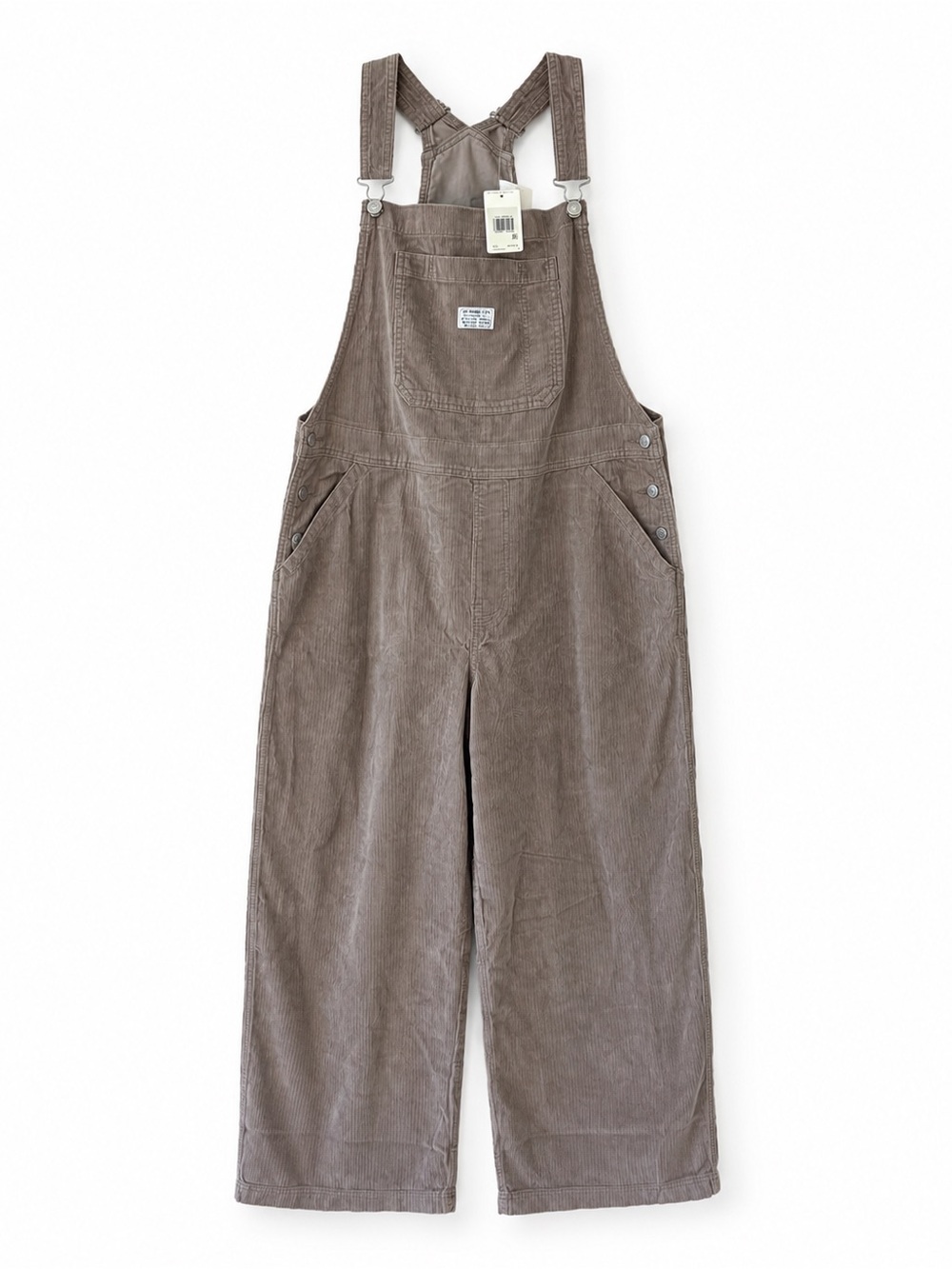 Levi's Women's Corduroy Overalls - Taupe Brown